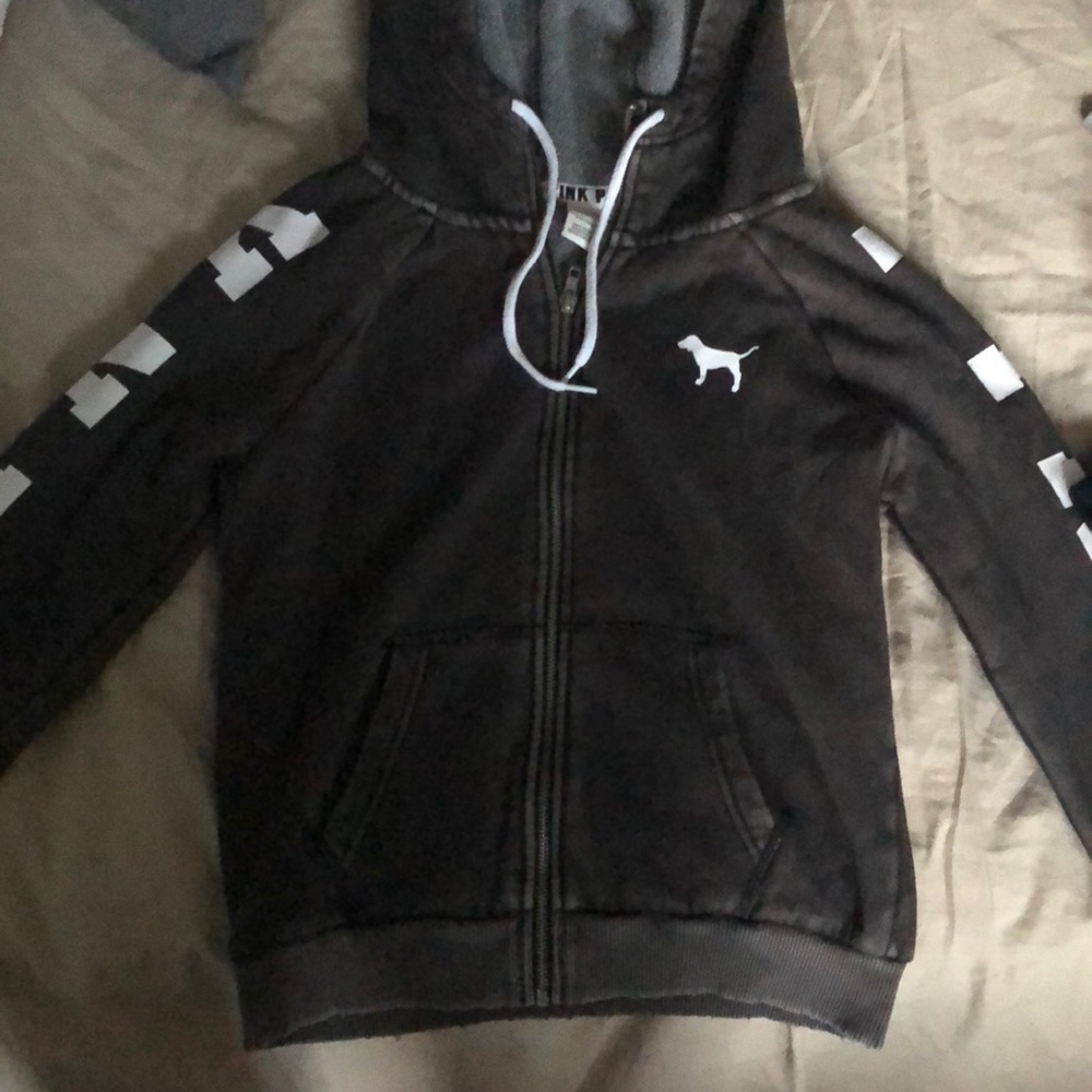 VS Pink zip up jacket